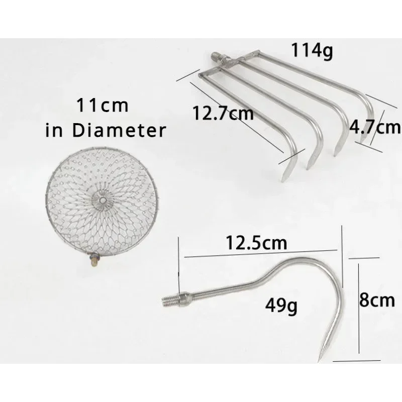 Ice Pick Pick - Râteau télescopique en acier inoxydable, pelle