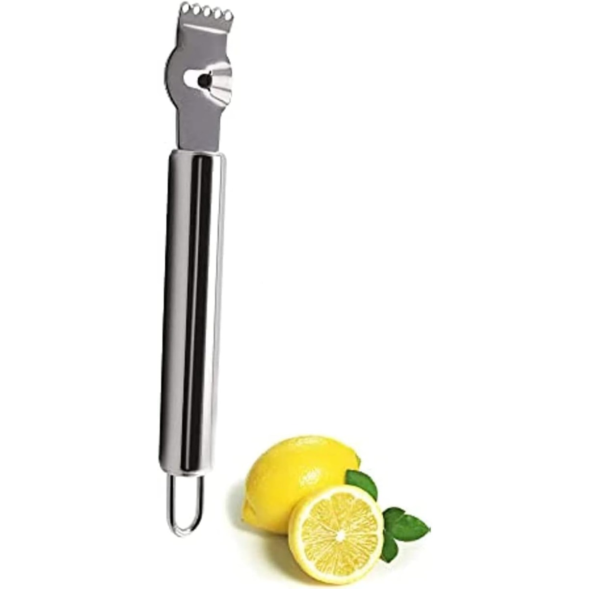 Peeler Channel Knife - Éplucheur à citron argenté en acier