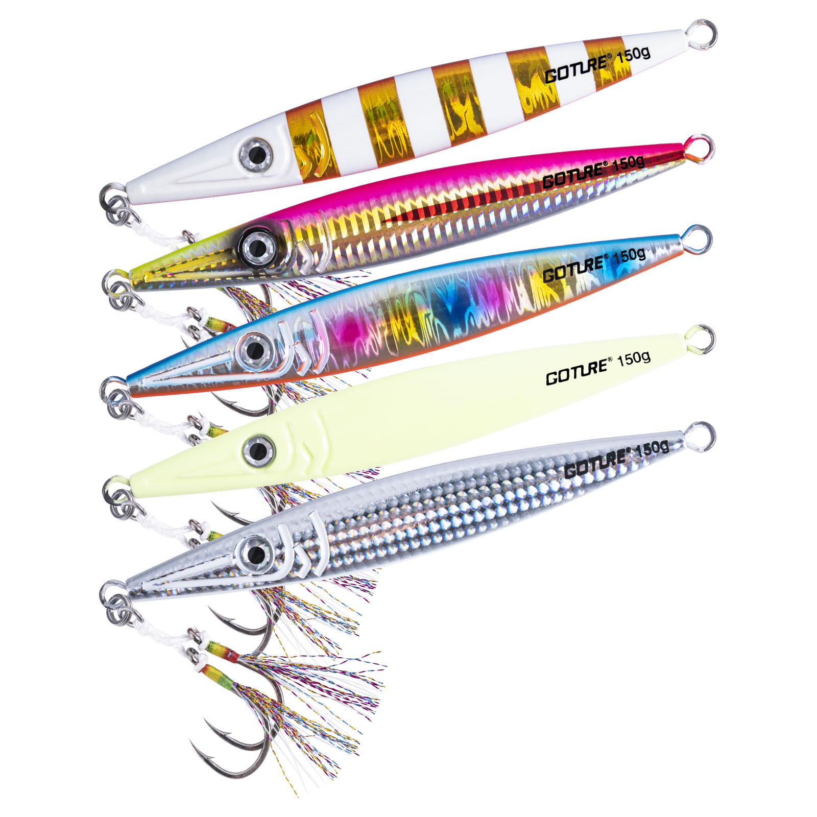 Jigger Double Sided - Goture-Leurre Shoous avec double crochet d'assistance,