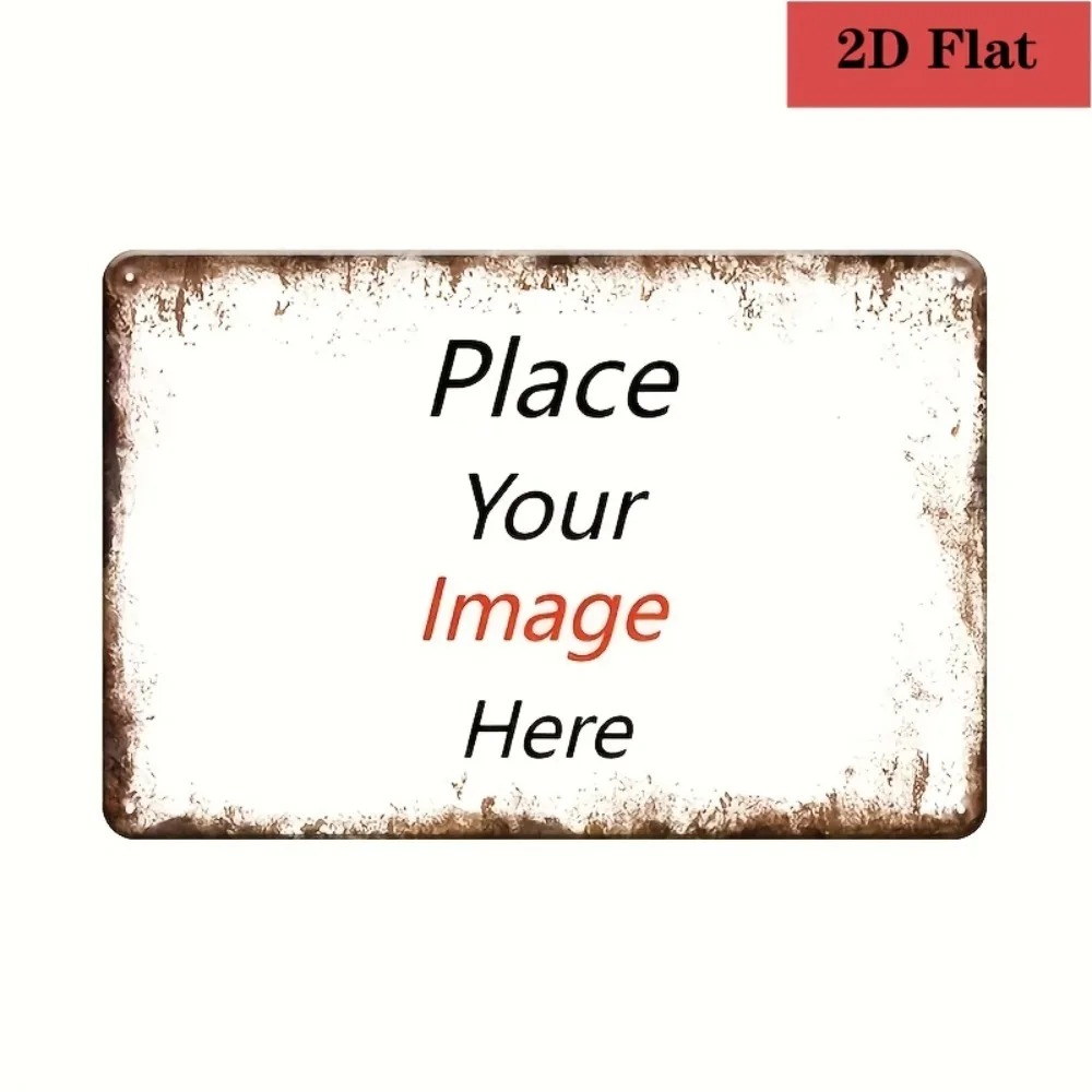 Home Bar And Restaurant - Plaque métallique personnalisable 8×12 pouces, impression