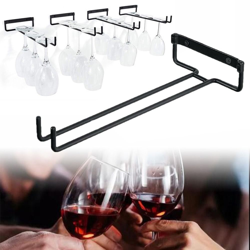 Home Bar Stand - Support mural pour verres à pied,