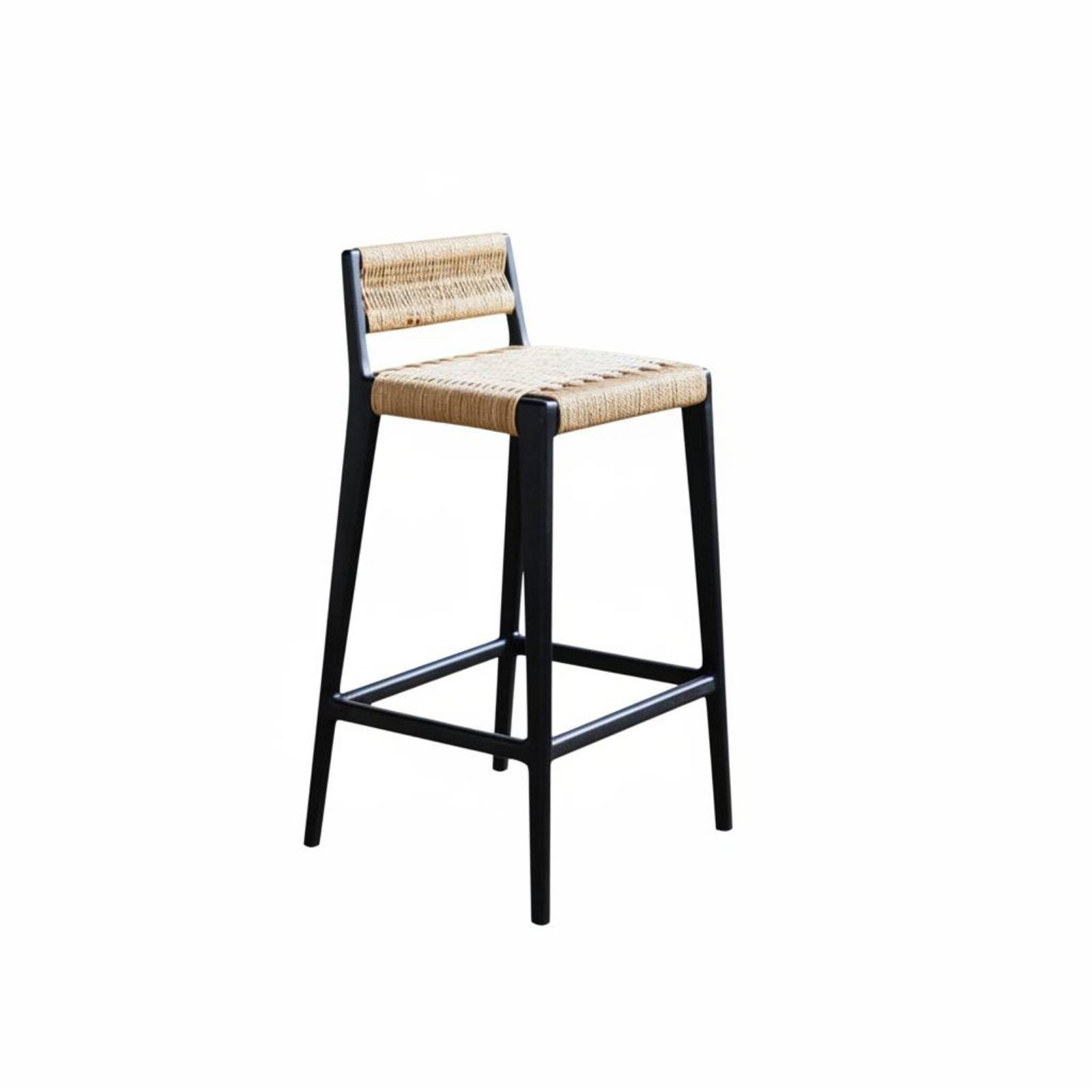 Home Bar Stools - Tabouret haut en corde tressée avec