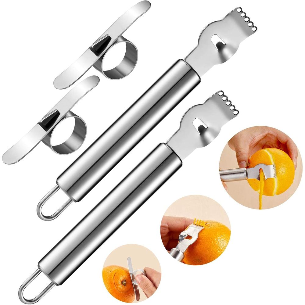 Peeler Channel Knife - Ensemble de 4 ustensiles de cuisine