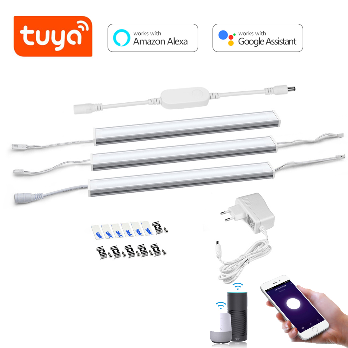 Home Bar And Cabinet - Kit d'éclairage LED intelligent Tuya Wifi,