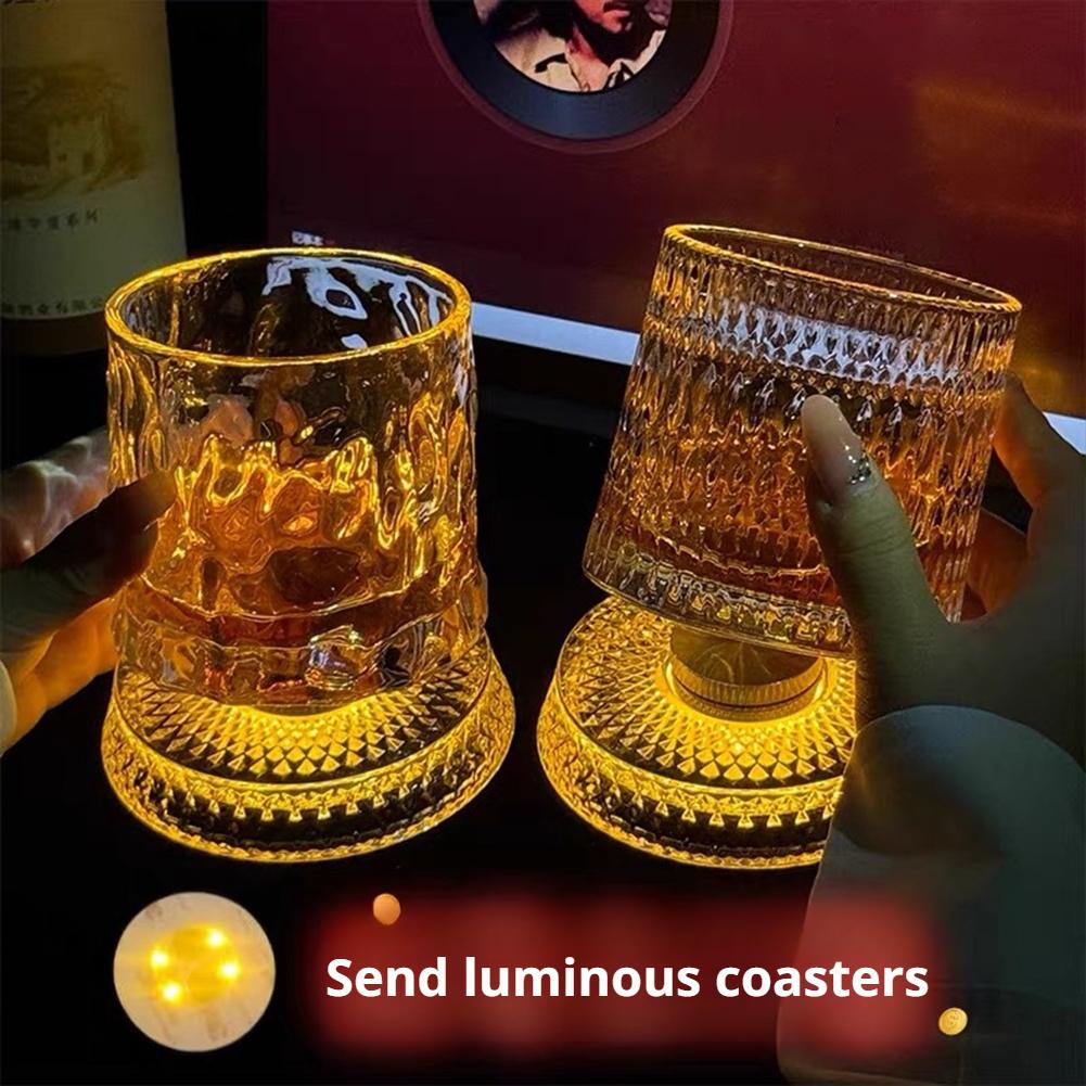Old Fashioned Glass - 360 ° Verre à whisky rotatif
