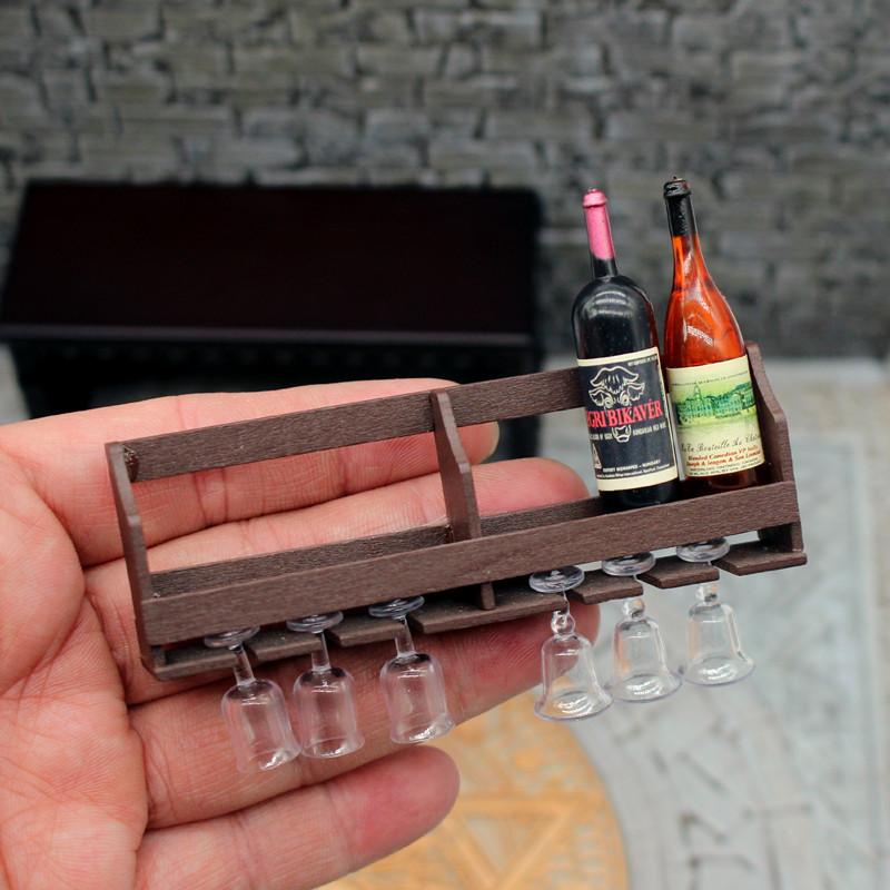 Home Bar Stand - 1 ensemble maison de poupée jouet