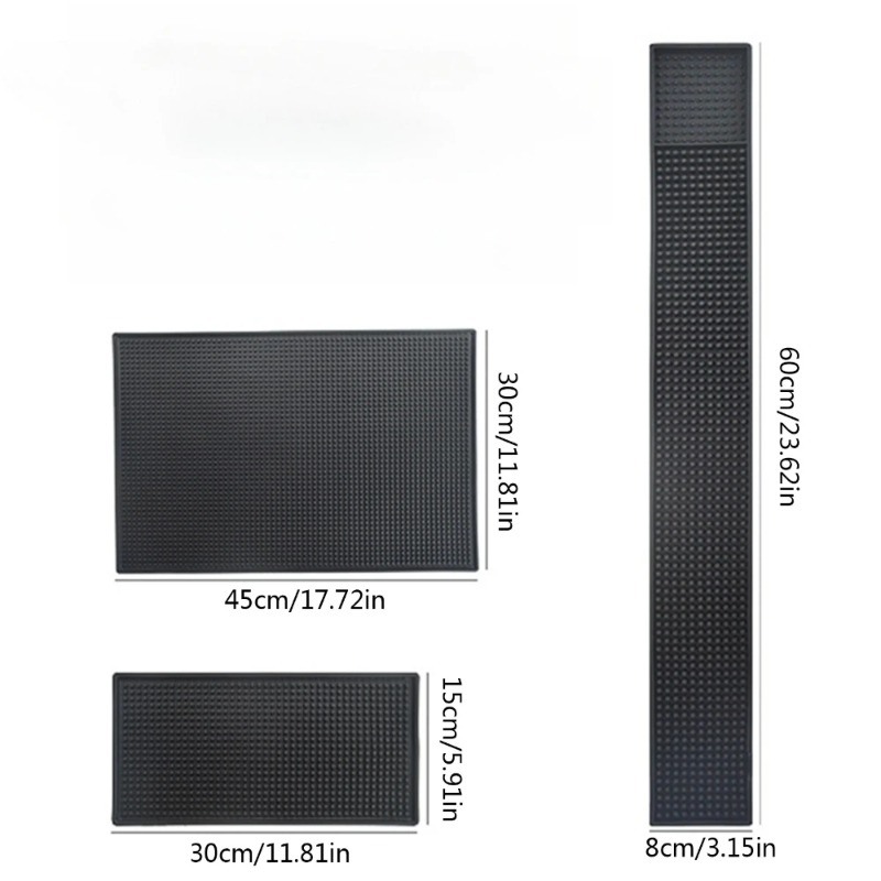 Home Bar Shelf - Tapis de bar en caoutchouc, tapis