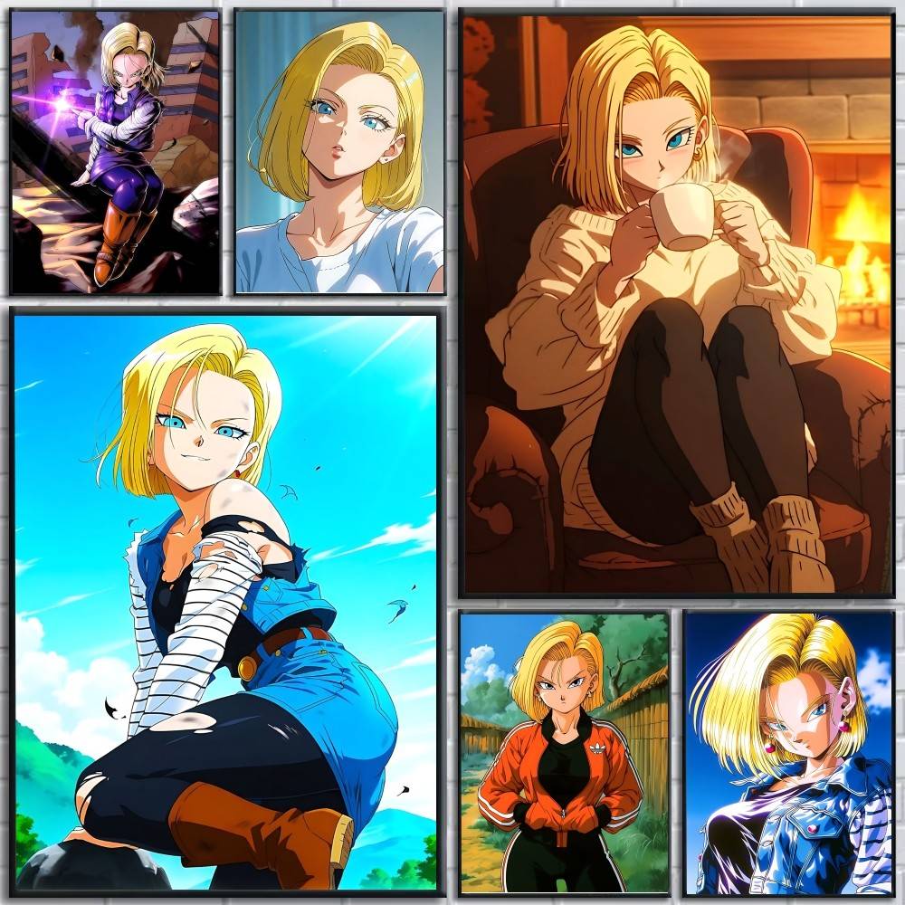 Home Bar Android - Affiches autocollantes en papier imprimé Anime