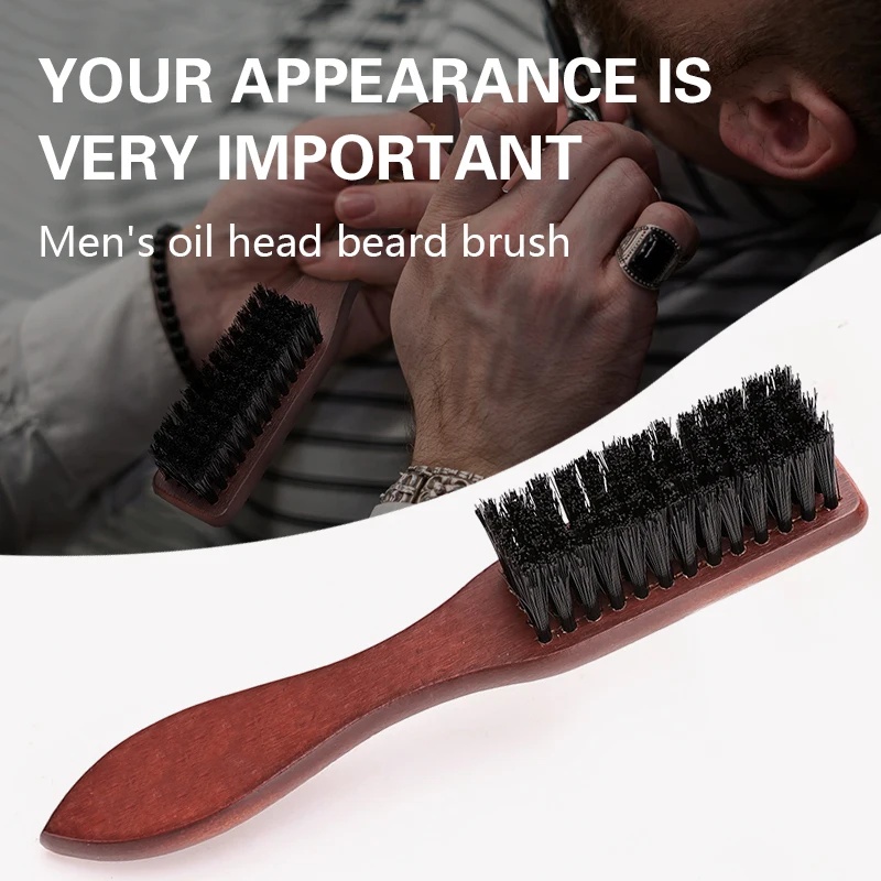 Home Barbershop - Brosse professionnelle pour barbier avec manche