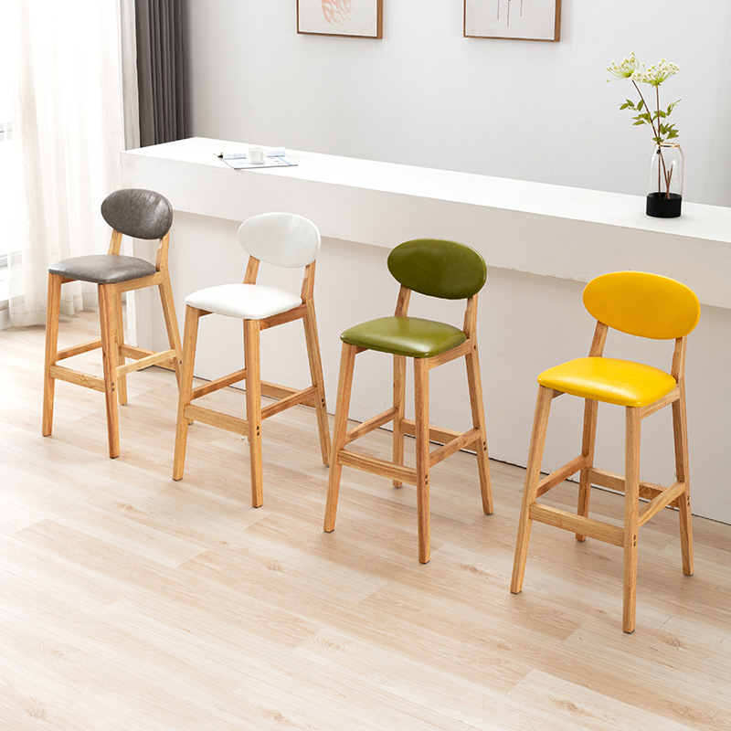 Home Bar Stools - Chaise de bar simple en bois