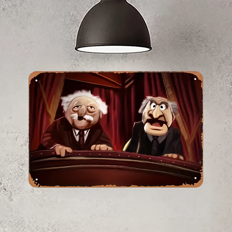 Statler & Waldorf Art mural en - Home Bar Cafe avis et prix