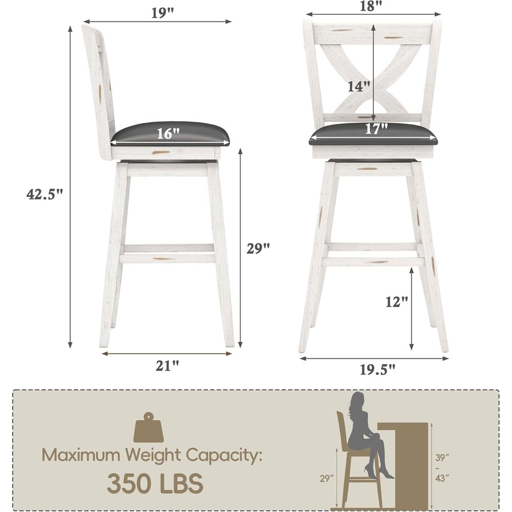 Ensemble de 2 tabourets de bar - Home Bar Stools avis et prix