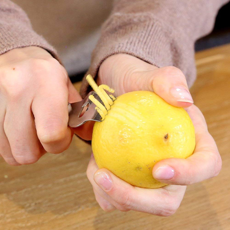 LMETJMA râpe à citron en acier - Peeler Channel Knife avis et prix