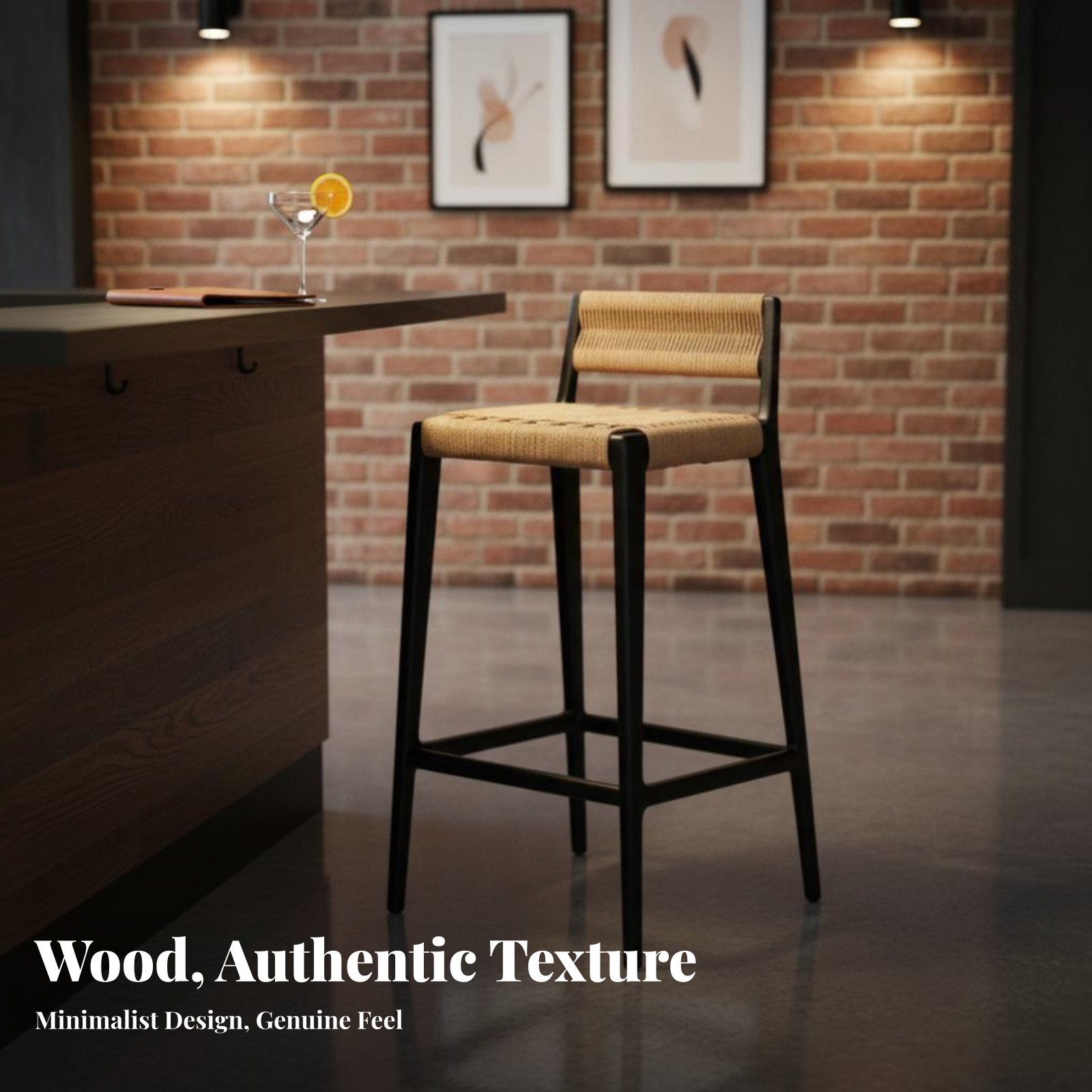 Tabouret haut en corde tressée - Home Bar Stools avis et prix