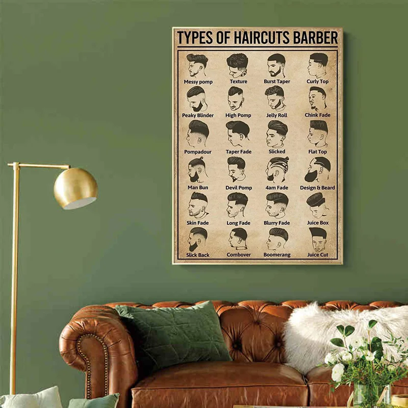Affiche de barbier sur les typ - Home Barbershop avis et prix