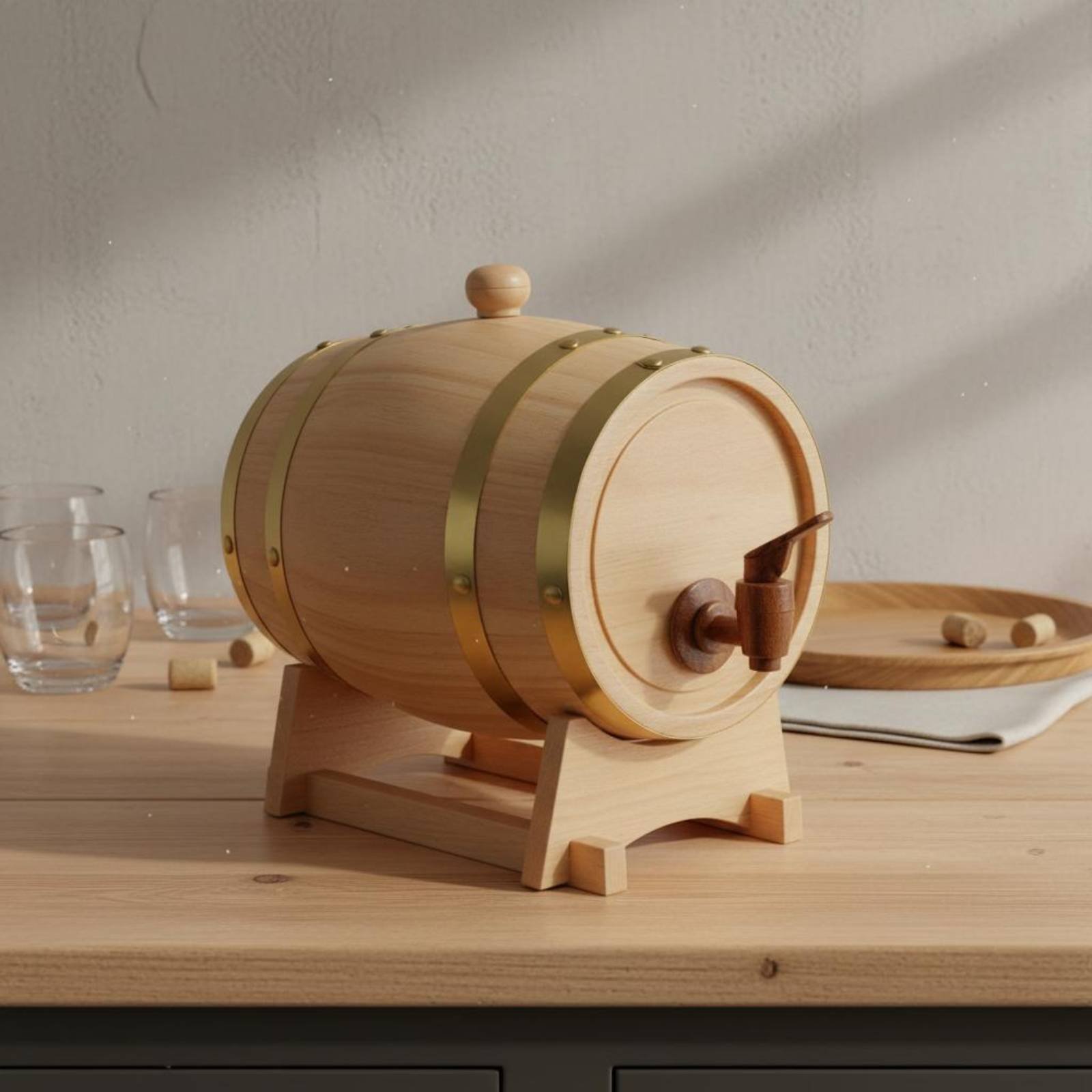 Fût en bois de sapin avec robi - Home Bar Stand avis et prix