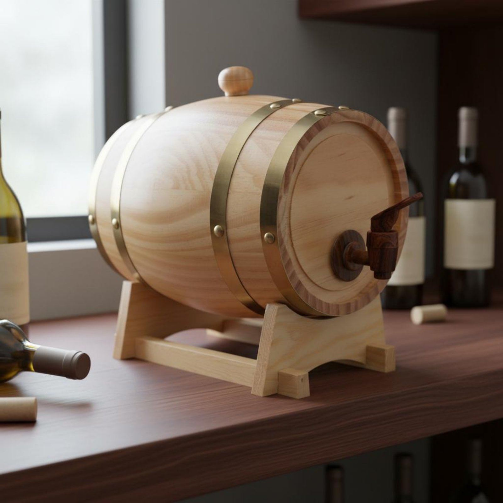 Fût en bois de sapin avec robi - Home Bar Stand avis et prix