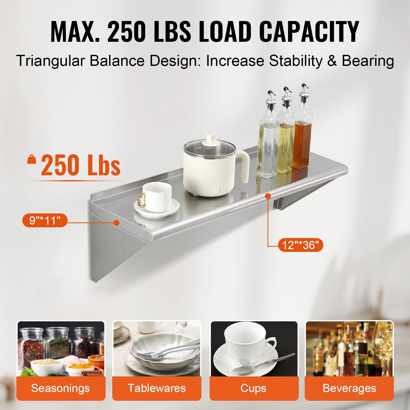 Étagère en acier inoxydable de - Home Bar Shelf avis et prix