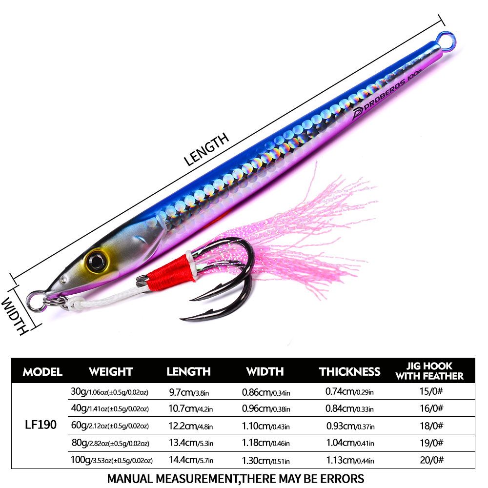 PROBEROS 30-100g Leurre dur ji - Jigger Double Sided avis et prix