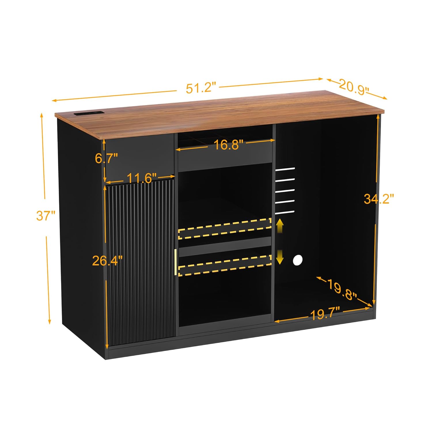 Meuble de bar à snacks avec es - Home Bar And Cabinet avis et prix