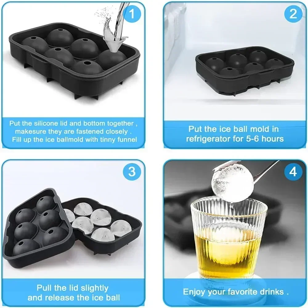 Moule à glaçons sphériques à 6 - Ice Mold Sphere avis et prix
