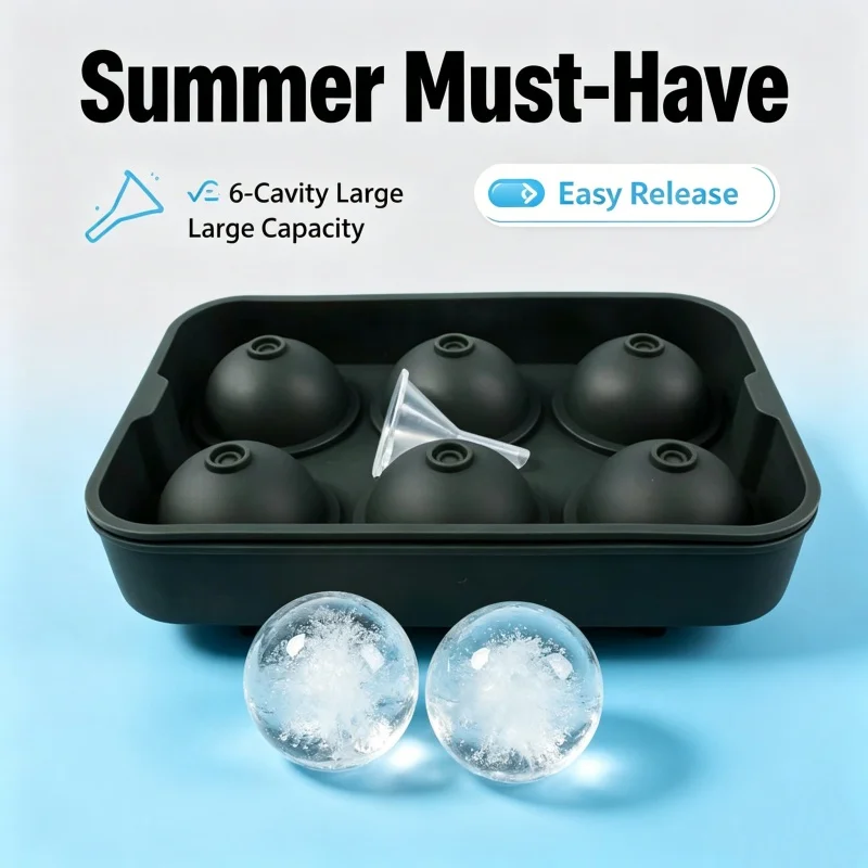 Moule à glaçons sphériques à 6 - Ice Mold Sphere avis et prix