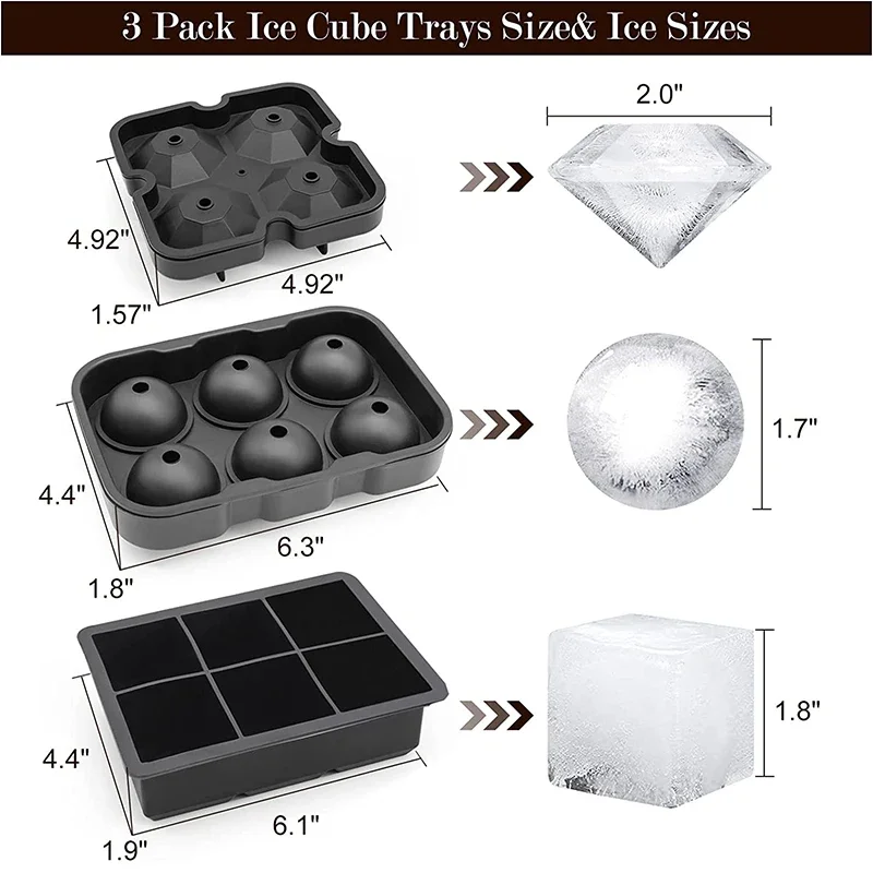 Grands plateaux à glaçons en S - Ice Mold Sphere avis et prix