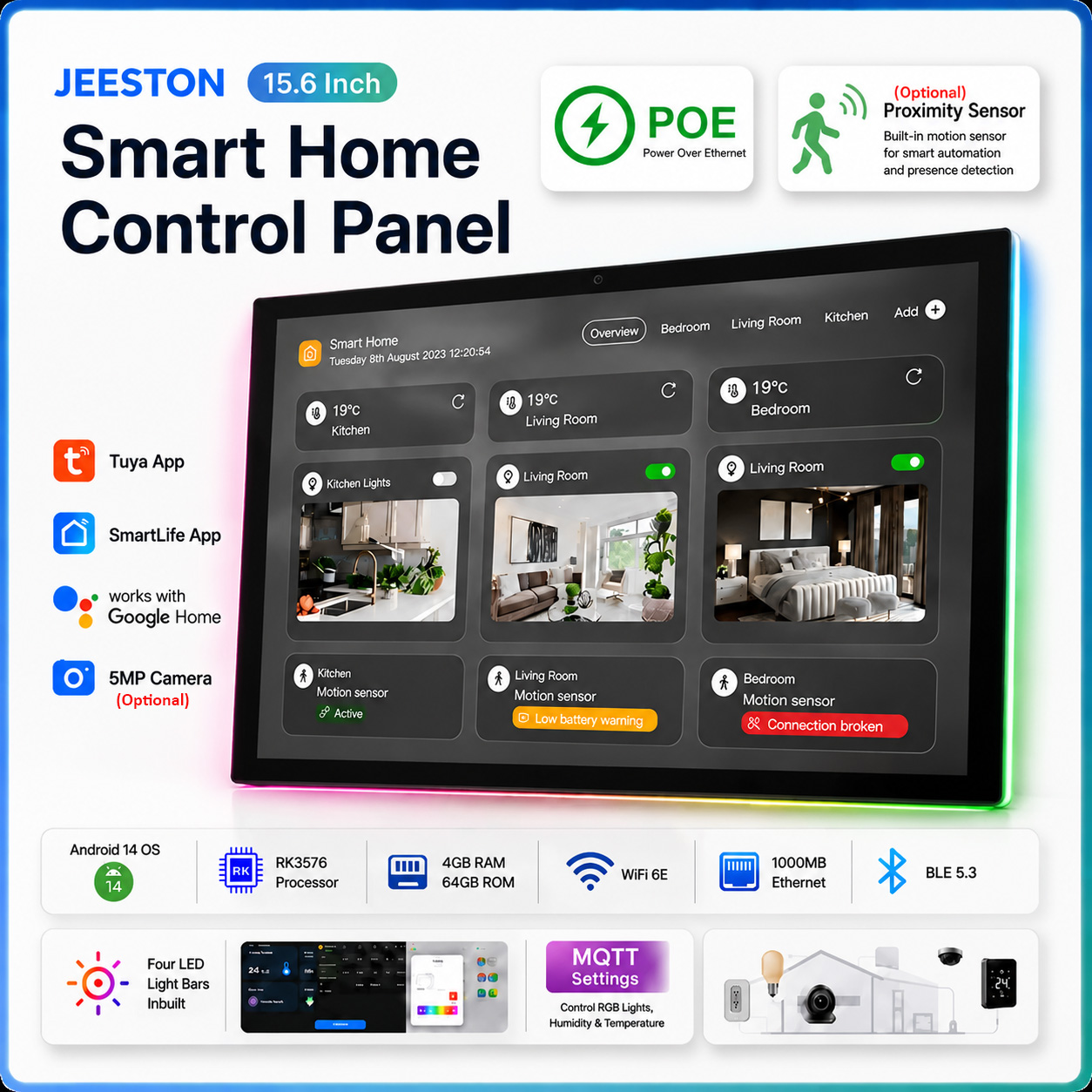 Panneau tactile intelligent mu - Home Bar Android avis et prix