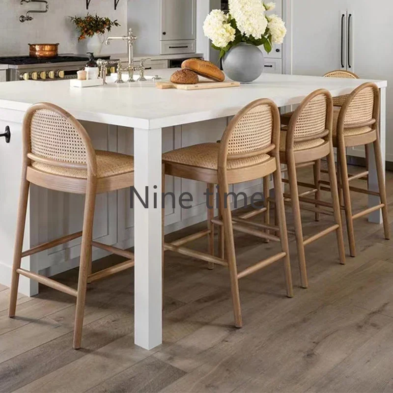 Chaise de bar en rotin et bois - Home Bar Stools avis et prix