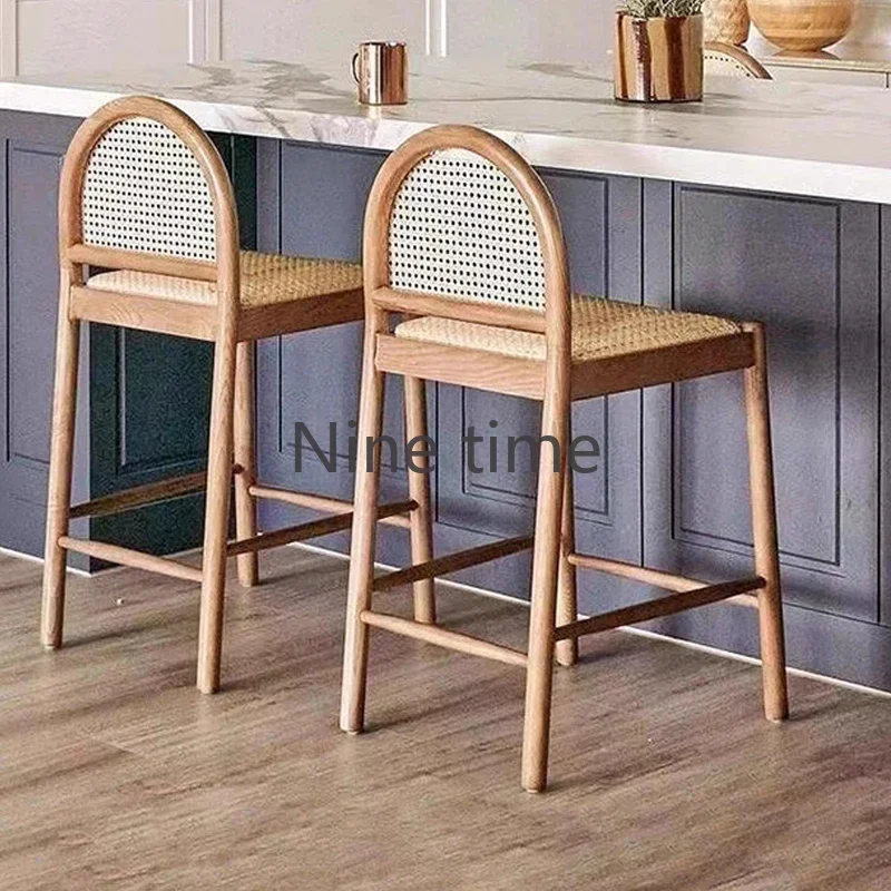 Chaise de bar en rotin et bois - Home Bar Stools avis et prix